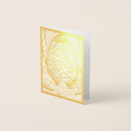 Ostermotiv monochrome Cartoon mit Ostereier 25024 Folienkarte (Vorderseite)