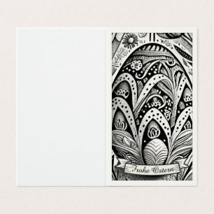 Ostermotiv monochrome Cartoon mit Ostereier 52158