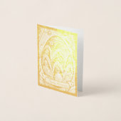 Ostermotiv monochrome Cartoon mit Ostereier 52158 Folienkarte (Vorderseite)