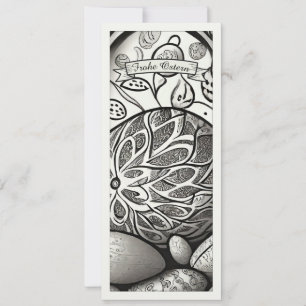 Ostermotiv monochrome Cartoon mit Ostereier 97330