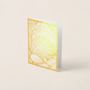 Ostermotiv monochrome Cartoon mit Ostereier 97330 Folienkarte