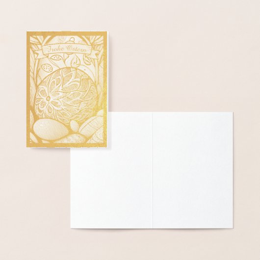 Ostermotiv monochrome Cartoon mit Ostereier 97330 Folienkarte (Anzeige)