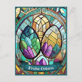 Ostermotiv Stoff Cartoon mit Ostereier 56019 Feiertagspostkarte