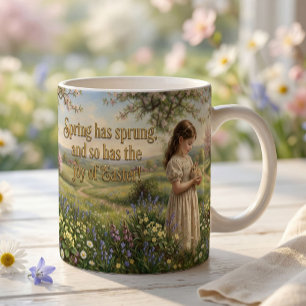 Ostermug für Kinder Zweifarbige Tasse