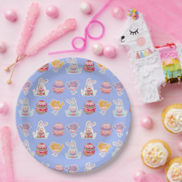 Ostermuster Blau Lila Paper Teller