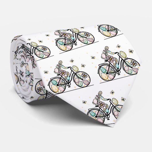Ostermuster Fahrrad Design Krawatte (Gerollt)