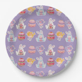 Ostermuster glänzende Traubenpapier-Teller Pappteller (Vorderseite)