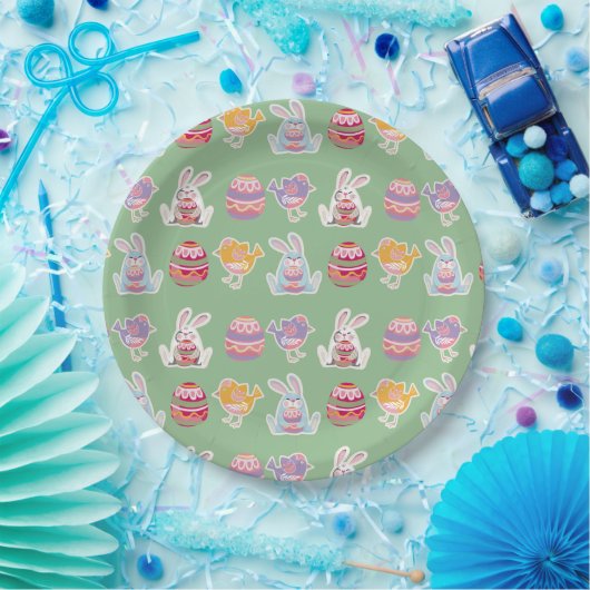 Ostermuster Laurel Grünbuch Teller (Party)