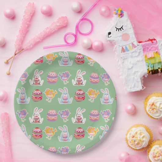 Ostermuster Laurel Grünbuch Teller (Party)