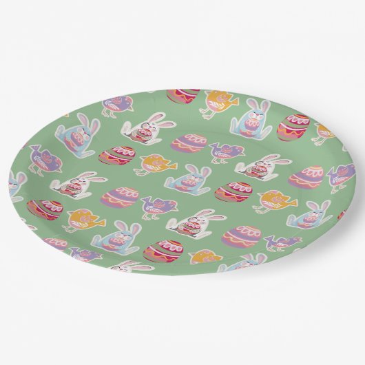 Ostermuster Laurel Grünbuch Teller (Schrägansicht)