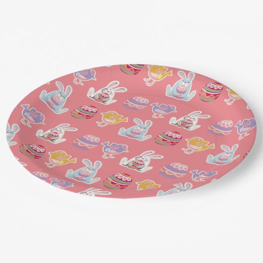 Ostermuster Lichtkornpapier-Teller Pappteller (Schrägansicht)