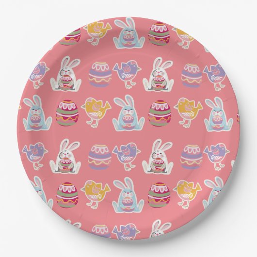 Ostermuster Lichtkornpapier-Teller Pappteller (Vorderseite)