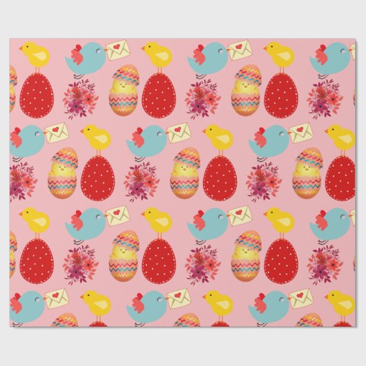 Ostermuster-Papier Geschenkpapier (Flach)