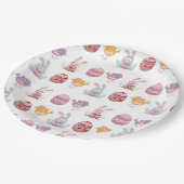 Ostermuster Weißbuch-Teller Pappteller (Schrägansicht)