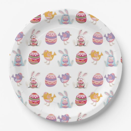 Ostermuster Weißbuch-Teller Pappteller (Vorderseite)