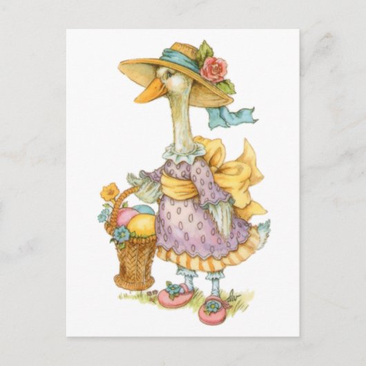 Ostermüttergoose Postkarte (Vorderseite)