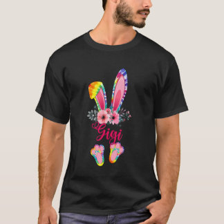 Ostermuttertag Gigi Tie Dye Hase Kaninchen Flora T-Shirt