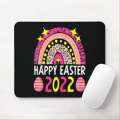 Ostern 2022 Regenbogen süß frohe Ostern 2022 Fraue Mousepad (Mit Mouse)