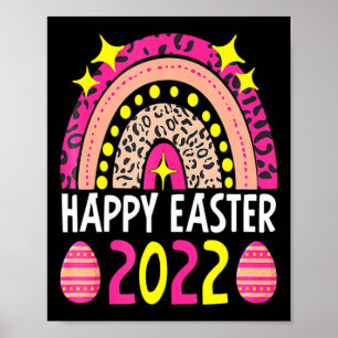Ostern 2022 Regenbogen süß frohe Ostern 2022 Fraue Poster