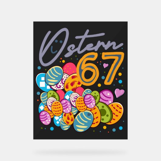 ostern 67 acrylschild (Vorderseite)