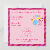 Ostern Abendessen Einladung mit Cartoon Chicks (Rückseite)