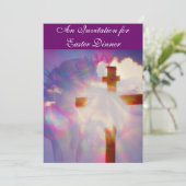 Ostern-Abendessen-Einladung - religiös Einladung (Stehend Vorderseite)