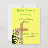Ostern-Abendessen-Einladung - religiös Einladung (Rückseite)