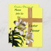 Ostern-Abendessen-Einladung - religiös Einladung (Vorne/Hinten)