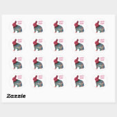 Ostern Abstrakt Art Bunny Stickers von Janz (Blatt)