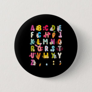 Ostern Alphabet Ostereier Ostern Sonntag 2025 Kind Button