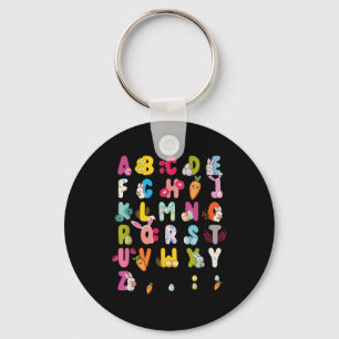 Ostern Alphabet Ostereier Ostern Sonntag 2025 Kind Schlüsselanhänger