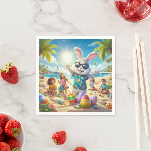 Ostern am Strand Serviette (Beispiel)