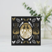 Ostern April Weihnachtsgeschenk Feiertagskarte (Stehend Vorderseite)