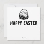 Ostern April Weihnachtsgeschenk Feiertagskarte (Rückseite)