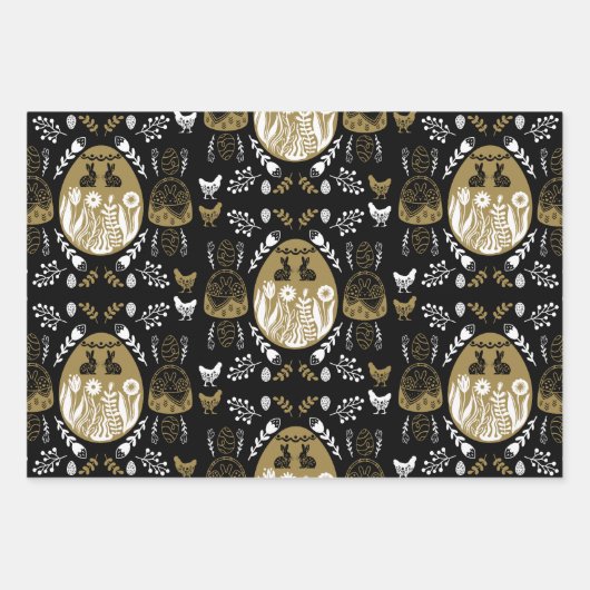 Ostern April Weihnachtsgeschenk Geschenkpapier Set (Vorderseite)