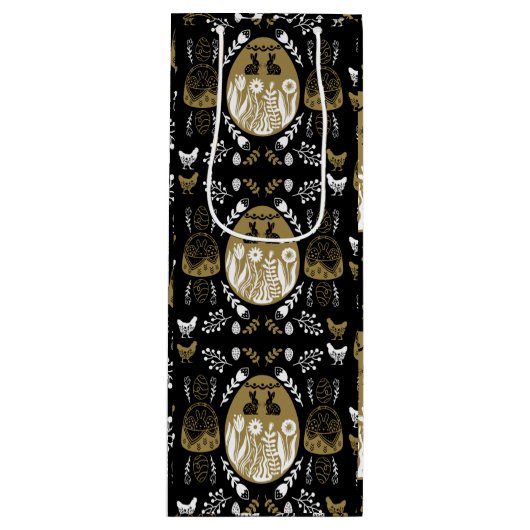 Ostern April Weihnachtsgeschenk Geschenktüte Für Weinflaschen (Vorderseite)