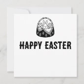 Ostern April Weihnachtsgeschenk Karte (Rückseite)