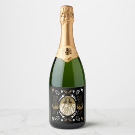 Ostern April Weihnachtsgeschenk Schaumweinetikett