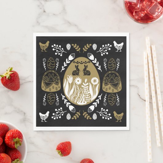 Ostern April Weihnachtsgeschenk Serviette (Beispiel)