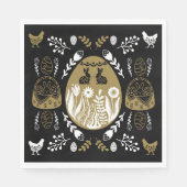 Ostern April Weihnachtsgeschenk Serviette (Vorderseite)