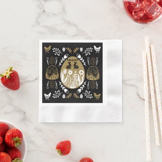 Ostern April Weihnachtsgeschenk Serviette (Beispiel)