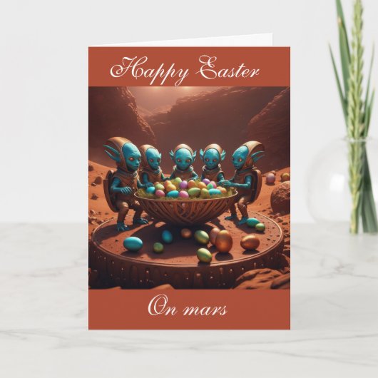 Ostern auf dem Mars Karte (Vorderseite)