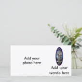 Ostern: Auferstehung Christi-Buntglas Feiertagskarte (Stehend Vorderseite)