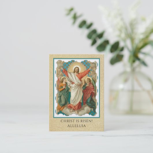 Ostern Auferstehung Heilige Karten / Gebet St. Joh (Stehend Vorderseite)