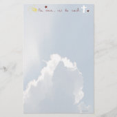 Ostern-Auferstehung ist er gestiegene Jesus-Rose Briefpapier (Vorderseite)