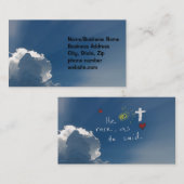 Ostern-Auferstehung ist er gestiegene Jesus-Rose Visitenkarte (Vorne/Hinten)