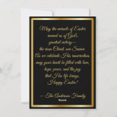 Ostern Auferstehung Religion Feiertagskarte (Rückseite)