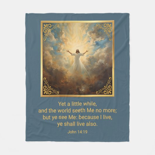 Ostern Auferstehung Religiös  Fleecedecke (Vorderseite)