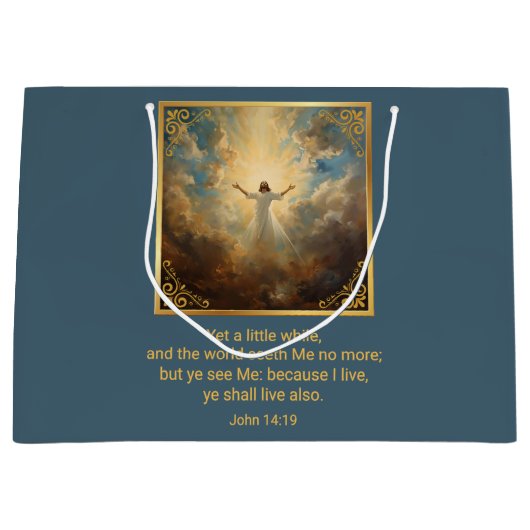 Ostern Auferstehung Religiös  Große Geschenktüte (Vorderseite)