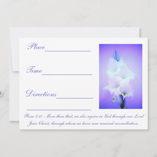 Ostern/Auferstehung Sonntag Einladung (Rückseite)